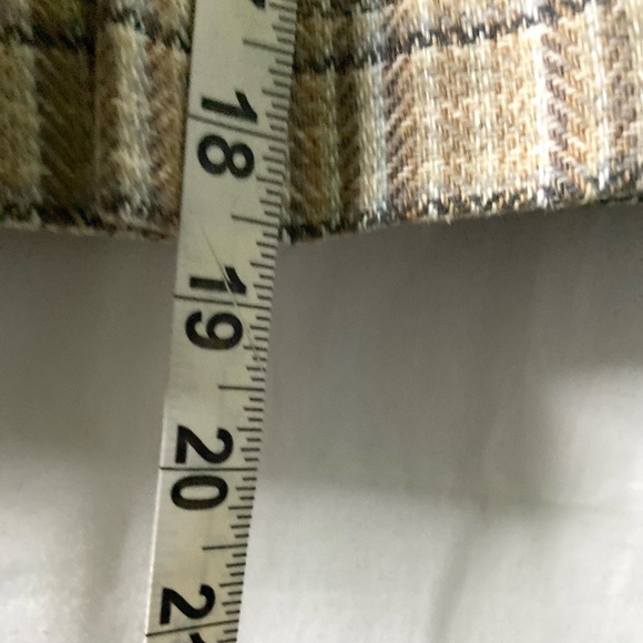 VNTG Petite Sophisticates  pleated plaid wool blend mini skirt  SZ  0 - Picture 6 of 8